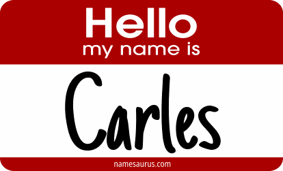 Hello my name is Carles png download