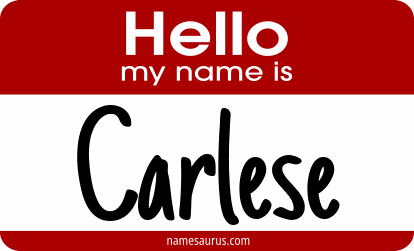 Hello my name is Carlese png download