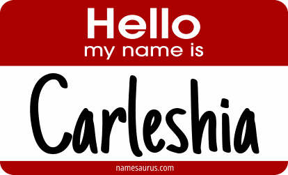 Hello my name is Carleshia png download