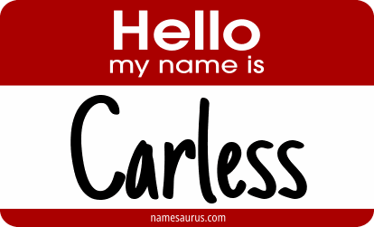 Hello my name is Carless png download