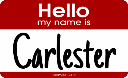 Hello my name is Carlester png download
