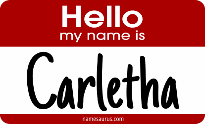 Hello my name is Carletha png download