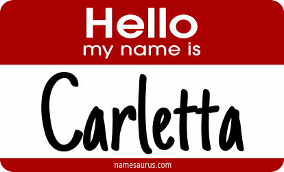 Hello my name is Carletta png download