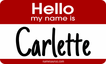 Hello my name is Carlette png download