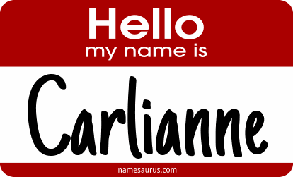Hello my name is Carlianne png download