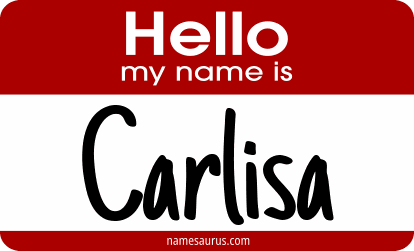 Hello my name is Carlisa png download