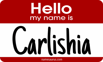 Hello my name is Carlishia png download