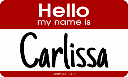 Hello my name is Carlissa png download