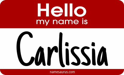 Hello my name is Carlissia png download