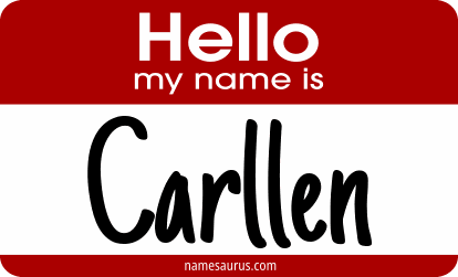 Hello my name is Carllen png download