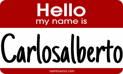 Hello my name is Carlosalberto png download