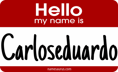 Hello my name is Carloseduardo png download