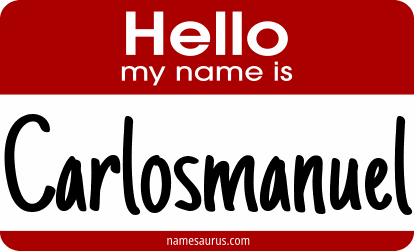 Hello my name is Carlosmanuel png download