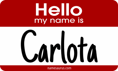 Hello my name is Carlota png download