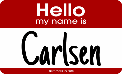 Hello my name is Carlsen png download