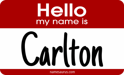 Hello my name is Carlton png download