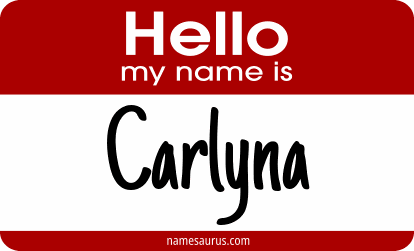 Hello my name is Carlyna png download