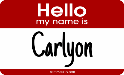 Hello my name is Carlyon png download