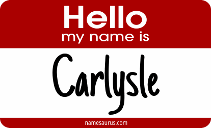 Hello my name is Carlysle png download