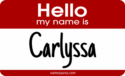 Hello my name is Carlyssa png download