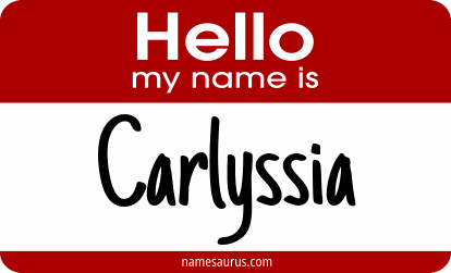 Hello my name is Carlyssia png download