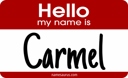 Hello my name is Carmel png download