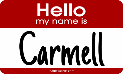 Hello my name is Carmell png download