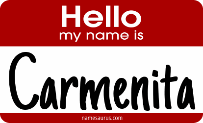 Hello my name is Carmenita png download