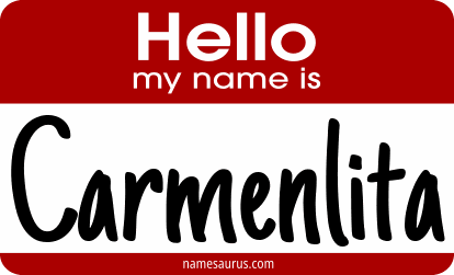 Hello my name is Carmenlita png download