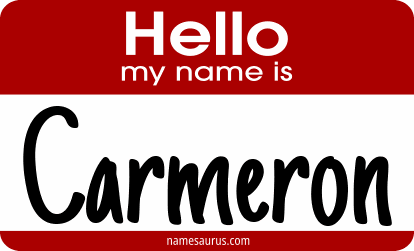 Hello my name is Carmeron png download