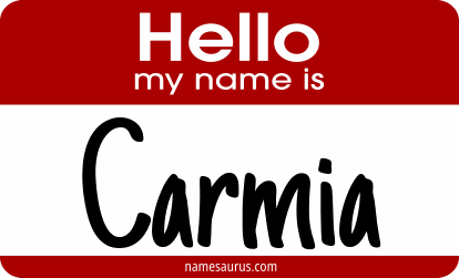 Hello my name is Carmia png download