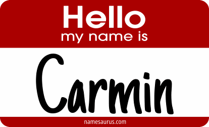 Hello my name is Carmin png download