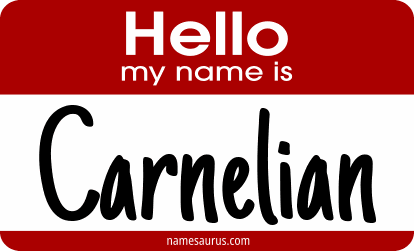 Hello my name is Carnelian png download