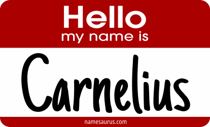 Hello my name is Carnelius png download