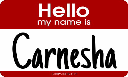 Hello my name is Carnesha png download