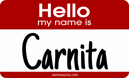 Hello my name is Carnita png download