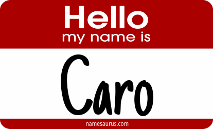 Hello my name is Caro png download