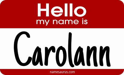 Hello my name is Carolann png download