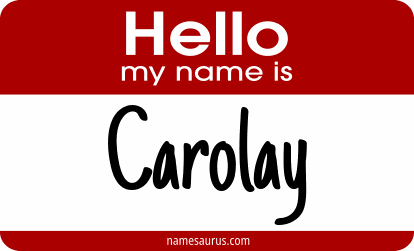 Hello my name is Carolay png download
