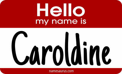Hello my name is Caroldine png download
