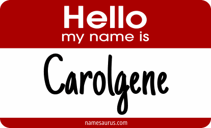 Hello my name is Carolgene png download