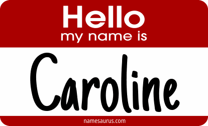 Hello my name is Caroline png download