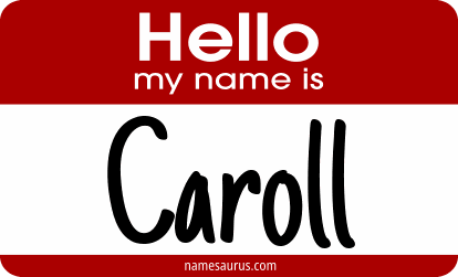 Hello my name is Caroll png download