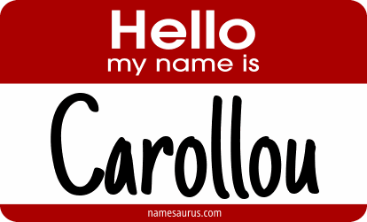 Hello my name is Carollou png download