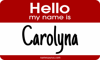 Hello my name is Carolyna png download