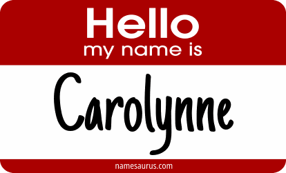 Hello my name is Carolynne png download