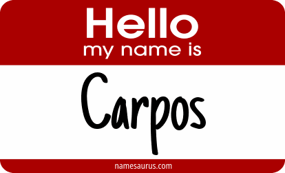 Hello my name is Carpos png download