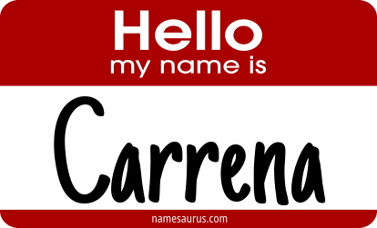 Hello my name is Carrena png download