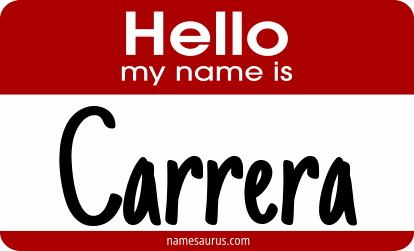 Hello my name is Carrera png download