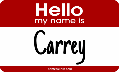 Hello my name is Carrey png download